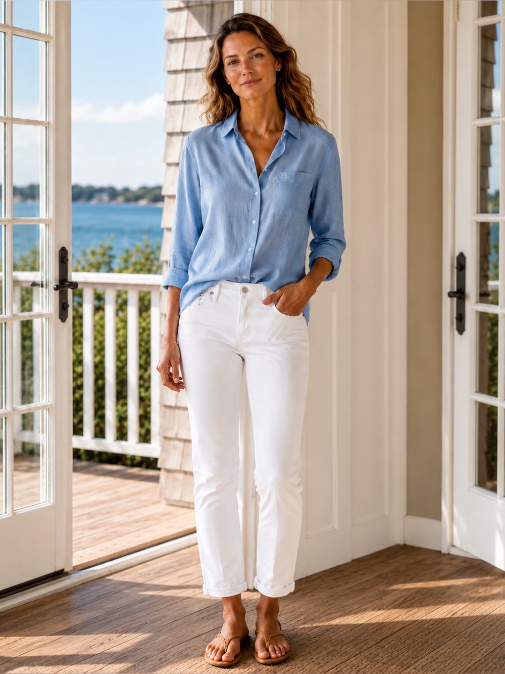 Tommy Bahama Ella Twill High Rise Ankle Jeans White Size 4 - Picture 2 of 16